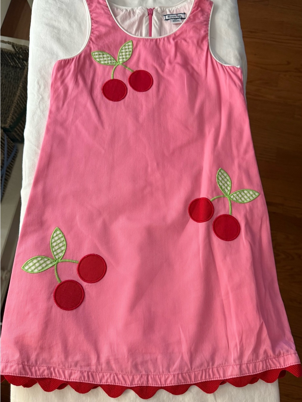 Hartstrings Pink Cherry Appliqué Jumper
